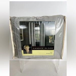 New Vintage Candice Olson Frequency Two Panels 48" x 84" Platinum Color